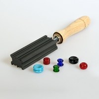 Lampové sklo - skleněné tyče, tyčky - Sklo pro výrobu korálků - americké, německé, italské sklo / forma-47 Forma na prsteny 6 tvarů