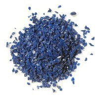 Lampové sklo - skleněné tyče, tyčky - Sklo pro výrobu korálků - americké, německé, italské sklo / 092RW-frits-3mm Night blue (COE 96, Reichenbach) – frita, jemná drť 2-3 mm