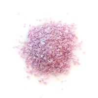 Lampové sklo - skleněné tyče, tyčky - Sklo pro výrobu korálků - americké, německé, italské sklo / 065RW-frits-3mm Opal raspberry (COE 96, Reichenbach) – frita, jemná drť 1-3 mm