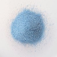 Lampové sklo - skleněné tyče, tyčky - Sklo pro výrobu korálků - americké, německé, italské sklo / 080RW-frits-0.5mm Opal sky blue (COE 96, Reichenbach) – frita, velmi jemná drť < 0,5 mm