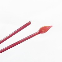 Lampové sklo - skleněné tyče, tyčky - Sklo pro výrobu korálků - americké, německé, italské sklo / 002RW Gold ruby (COE 96)