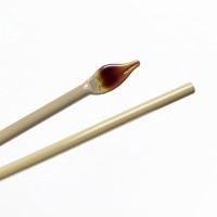 Lampové sklo - skleněné tyče, tyčky - Sklo pro výrobu korálků - americké, německé, italské sklo / 108RW Iris orange (COE 96)