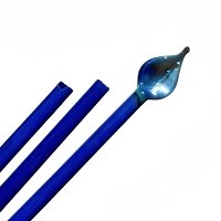 Lampové sklo - skleněné tyče, tyčky - Sklo pro výrobu korálků - americké, německé, italské sklo / 248RW Silver blue (COE 96)
