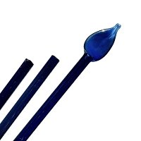 Lampové sklo - skleněné tyče, tyčky - Sklo pro výrobu korálků - americké, německé, italské sklo / 260RW Smoke blue light (COE 96)